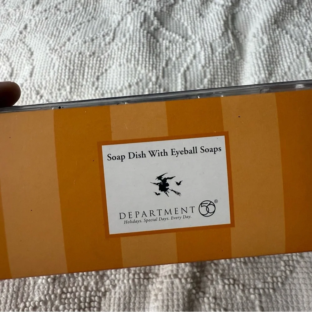 Department 56 Halloween Eye See‎ You Glasses Soap Dish with Eyeball Soaps 56.